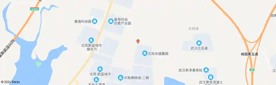 武汉天鹅湖大道民岺村_公交站地图_武汉公交_妙搜公交查询2025