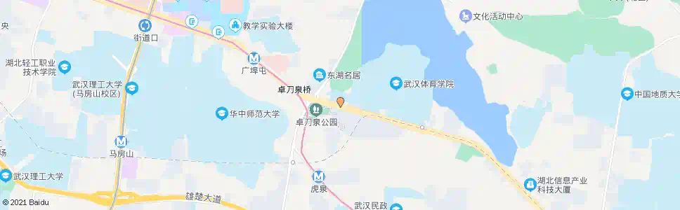 武汉珞喻路卓刀泉中学_公交站地图_武汉公交_妙搜公交查询2025