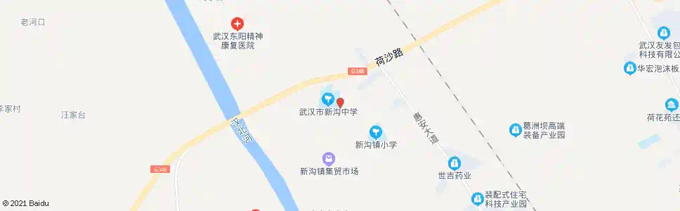 武汉荷新路新沟中学_公交站地图_武汉公交_妙搜公交查询2025