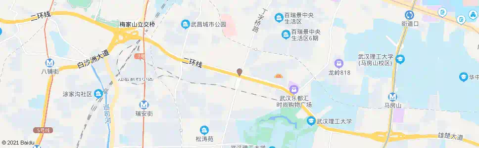 武汉雄楚大道brt丁字桥路站_公交站地图_武汉公交_妙搜公交查询2025