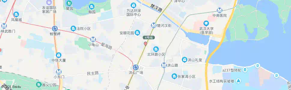 武汉中北路姚家岭街_公交站地图_武汉公交_妙搜公交查询2025