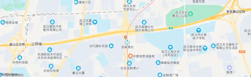 武汉光谷大道当代国际花园_公交站地图_武汉公交_妙搜公交查询2025