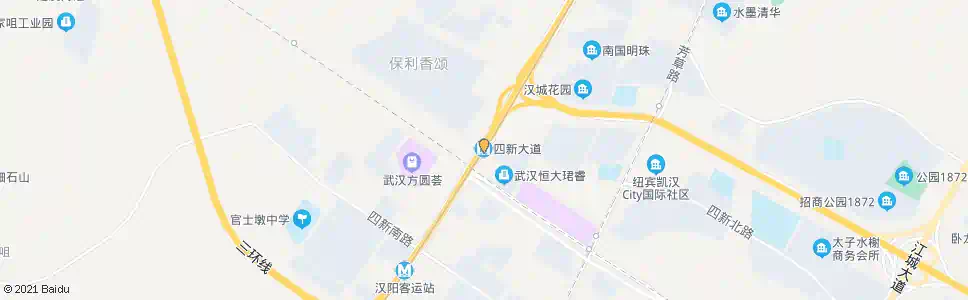 武汉四新大道站_公交站地图_武汉公交_妙搜公交查询2025