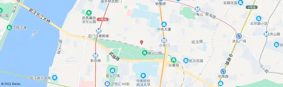 武汉民主路武警医院_公交站地图_武汉公交_妙搜公交查询2025