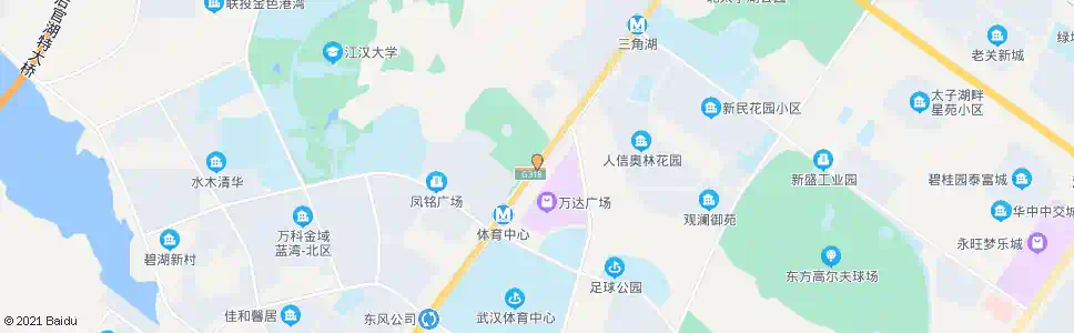 武汉东风大道三角湖_公交站地图_武汉公交_妙搜公交查询2025