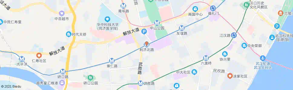 武汉利济北路站_公交站地图_武汉公交_妙搜公交查询2025