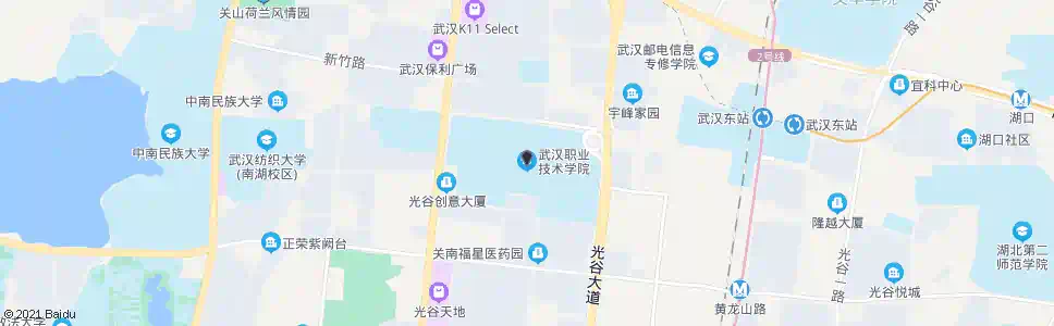 武汉关山大道职业技术学院_公交站地图_武汉公交_妙搜公交查询2025
