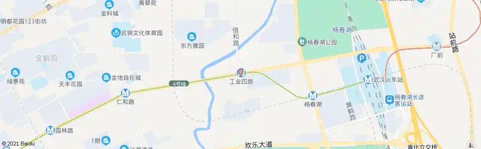 武汉团结大道地铁工业四路站_公交站地图_武汉公交_妙搜公交查询2025