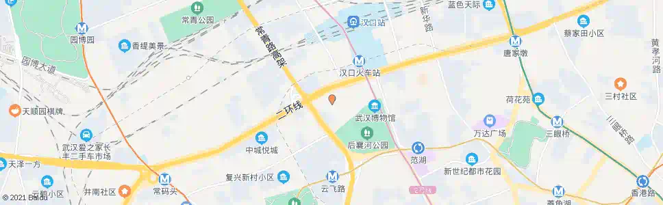 武汉后襄河一路发展大道口_公交站地图_武汉公交_妙搜公交查询2025
