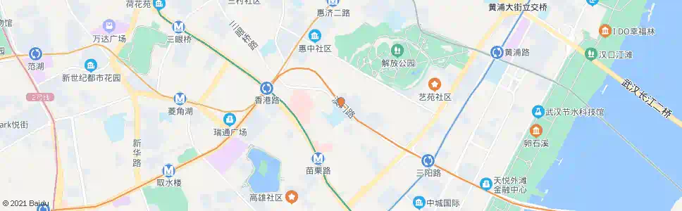 武汉澳门路湖边坊_公交站地图_武汉公交_妙搜公交查询2025