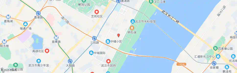 武汉沿江大道五福路_公交站地图_武汉公交_妙搜公交查询2025