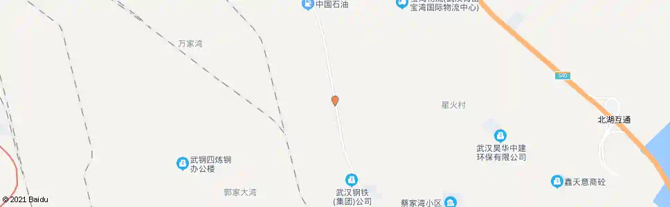 武汉白玉路绉彭湾_公交站地图_武汉公交_妙搜公交查询2025