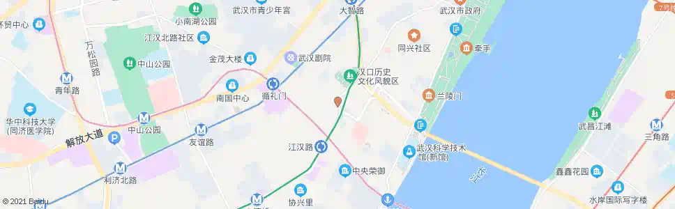 武汉保华街南京路_公交站地图_武汉公交_妙搜公交查询2025
