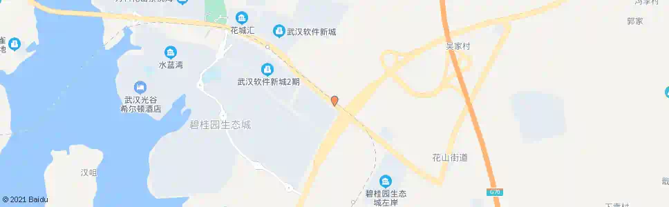 武汉花城大道花山大道_公交站地图_武汉公交_妙搜公交查询2025