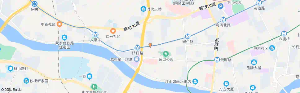 武汉京汉大道建国路_公交站地图_武汉公交_妙搜公交查询2025