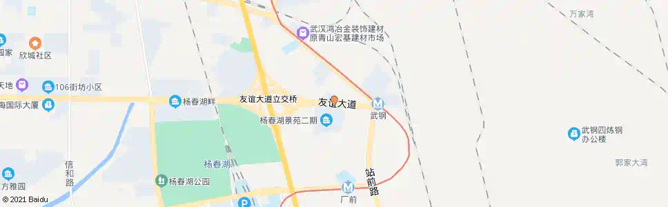 武汉友谊大道何家湾_公交站地图_武汉公交_妙搜公交查询2025