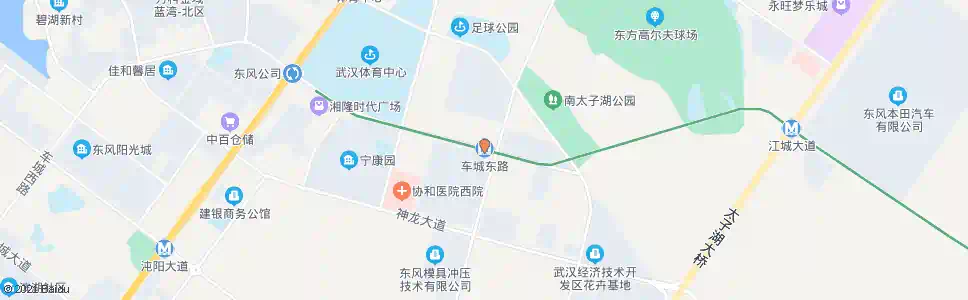 武汉车城大道车城东路_公交站地图_武汉公交_妙搜公交查询2025
