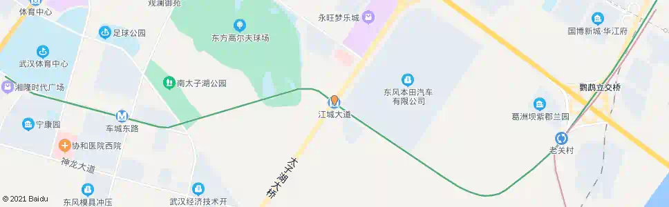 武汉江城大道站_公交站地图_武汉公交_妙搜公交查询2025