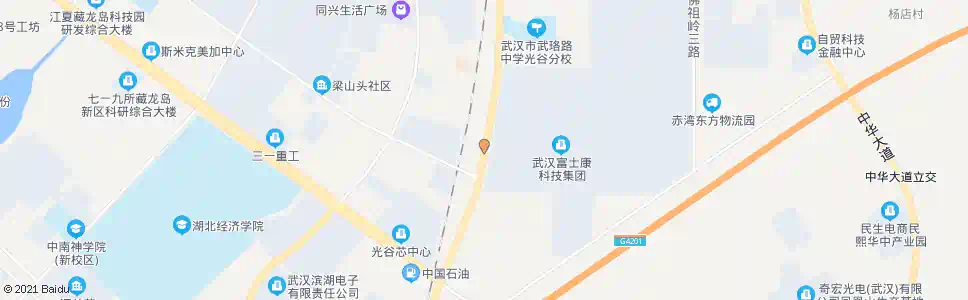 武汉光谷二路富五路_公交站地图_武汉公交_妙搜公交查询2025