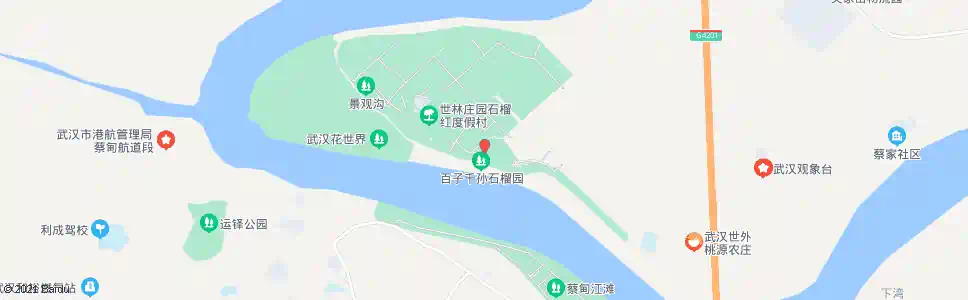 武汉慈惠街石榴红村东_公交站地图_武汉公交_妙搜公交查询2025