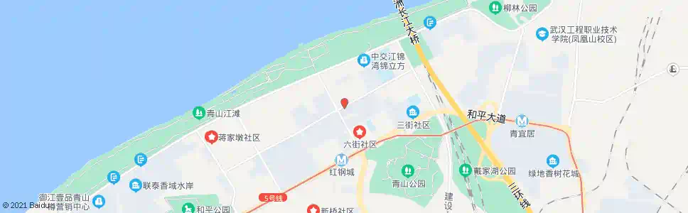 武汉红钢二街建设八路口_公交站地图_武汉公交_妙搜公交查询2025