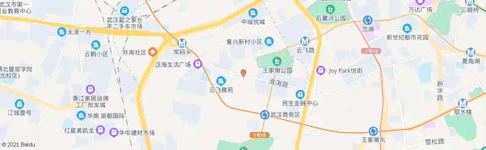 武汉淮海路商务西路_公交站地图_武汉公交_妙搜公交查询2025