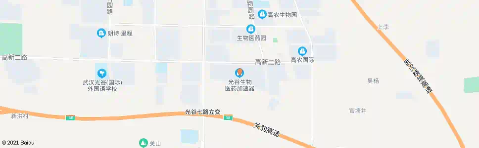 武汉高新大道加速园区_公交站地图_武汉公交_妙搜公交查询2025
