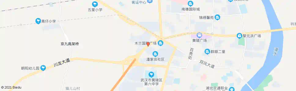 武汉黄陂大道彭家田_公交站地图_武汉公交_妙搜公交查询2025