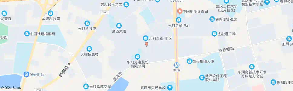 武汉武大园三路万科红郡_公交站地图_武汉公交_妙搜公交查询2025