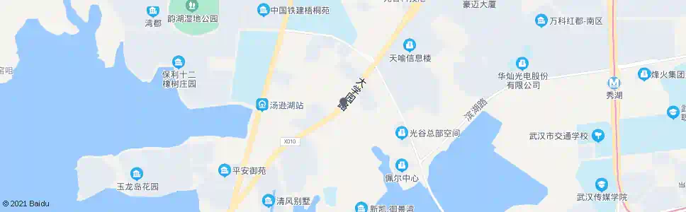 武汉大学园路长城园二路_公交站地图_武汉公交_妙搜公交查询2025