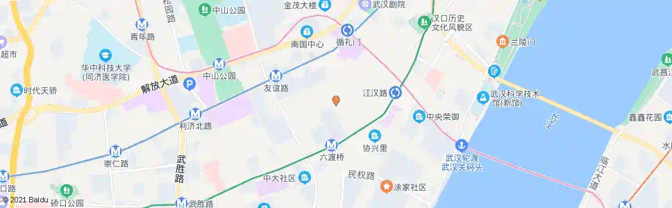 武汉民主一路前进三路_公交站地图_武汉公交_妙搜公交查询2025