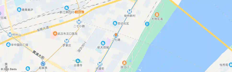 武汉二七路站_公交站地图_武汉公交_妙搜公交查询2025
