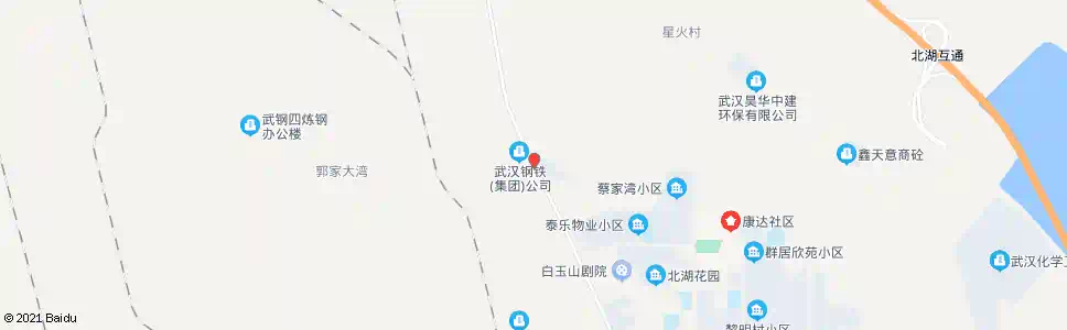 武汉白玉路武钢二十号门_公交站地图_武汉公交_妙搜公交查询2025