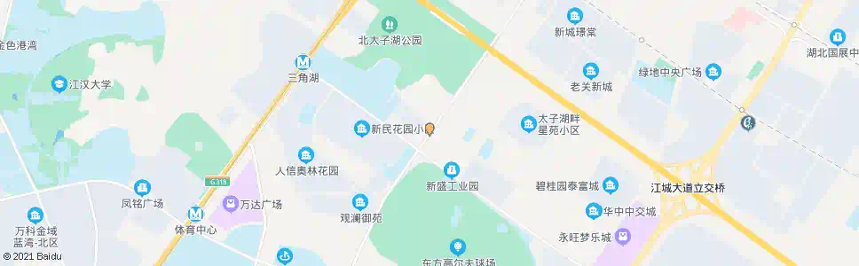 武汉芳草路观澜外校城_公交站地图_武汉公交_妙搜公交查询2025