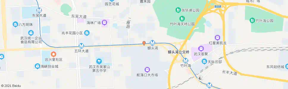 武汉东西湖大道一清路_公交站地图_武汉公交_妙搜公交查询2025