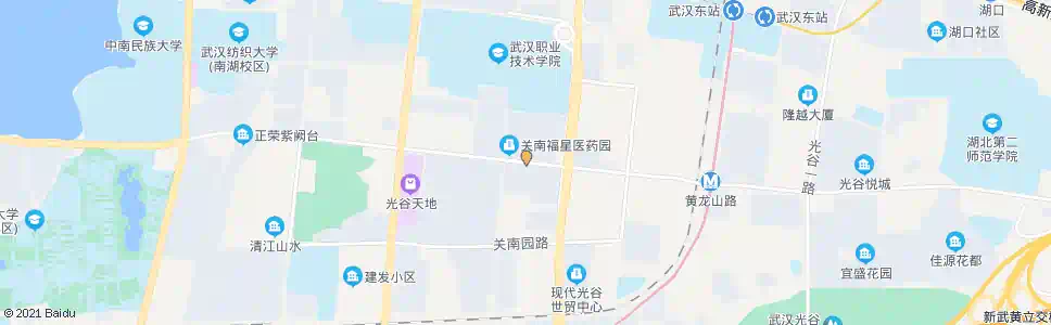 武汉高新二路关南村_公交站地图_武汉公交_妙搜公交查询2025