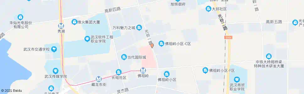 武汉光谷一路佛祖岭c区_公交站地图_武汉公交_妙搜公交查询2025