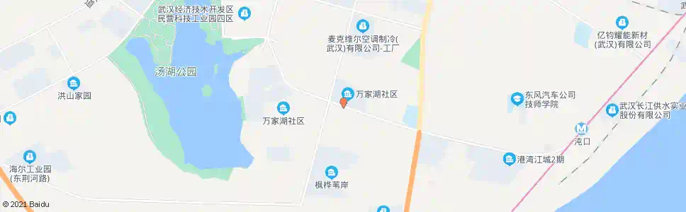 武汉沌口路万家湖社区_公交站地图_武汉公交_妙搜公交查询2025