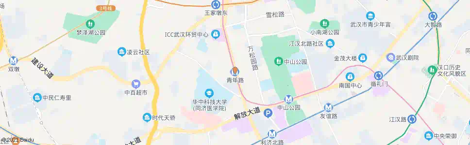 武汉青年路站_公交站地图_武汉公交_妙搜公交查询2025