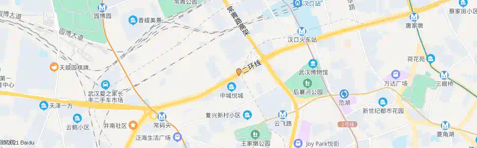 武汉发展大道复兴二村_公交站地图_武汉公交_妙搜公交查询2025