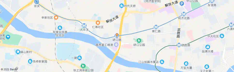 武汉硚口路站_公交站地图_武汉公交_妙搜公交查询2025