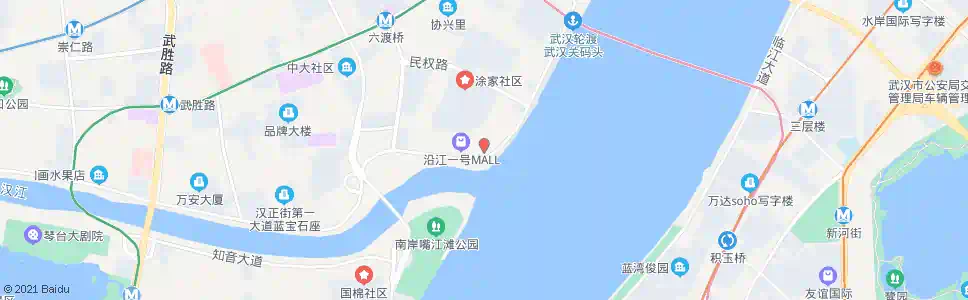武汉沿江大道龙王庙_公交站地图_武汉公交_妙搜公交查询2025
