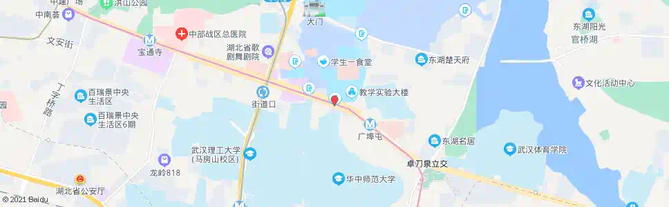 武汉珞喻路广埠屯_公交站地图_武汉公交_妙搜公交查询2025