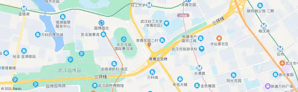 武汉常青北路花园一村_公交站地图_武汉公交_妙搜公交查询2025