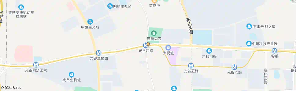 武汉高新大道光谷四路_公交站地图_武汉公交_妙搜公交查询2025