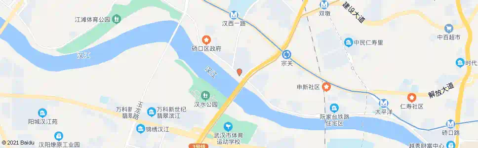 武汉沿河大道建一路_公交站地图_武汉公交_妙搜公交查询2025