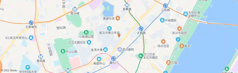 武汉台北路解放大道口_公交站地图_武汉公交_妙搜公交查询2025