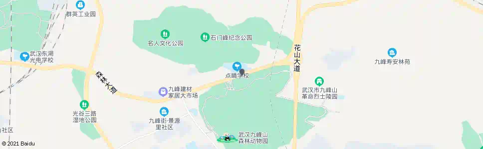 武汉森林大道宝盖峰_公交站地图_武汉公交_妙搜公交查询2025