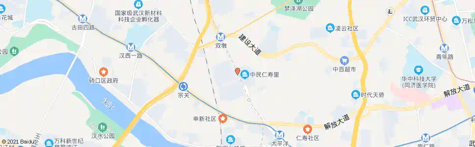 武汉汉西路没西巷_公交站地图_武汉公交_妙搜公交查询2025