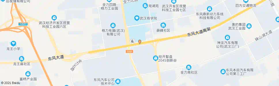 武汉东风大道东林村_公交站地图_武汉公交_妙搜公交查询2025